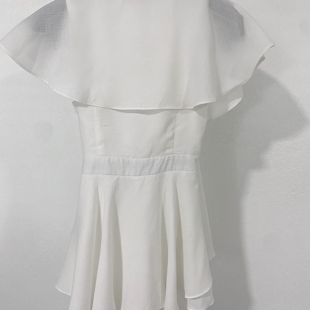 Pink Lily Ruffle Wrap Romper - Picture 3 of 6